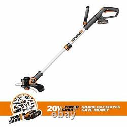 Cordless Grass Trimmer 2-in-1 Strimmer & Edger, 2 Batteries + Charger