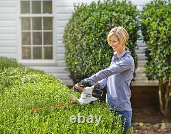 Cordless Hedge Trimmer 20 Volt 18 Inch 2.0Ah Battery Charger Outdoor Power Tool