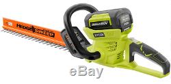 Cordless Hedge Trimmer Outdoor Lawn Care Dual Action Power Tool 40 V Lithium-Ion