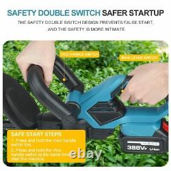 Cordless Hedge Trimmer With Sharp Blade 1500mah Rechargeable Battery Garden Tool