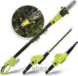 Cordless Lawn Care System Kit Hedge Trimmer Pole Saw Leaf Blower Battery Charger