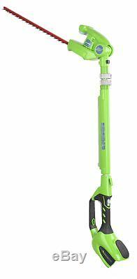 Cordless Pole Hedge Trimmer 20-Inch 40V Bush Hedges Grass Cutter Trimming Tool