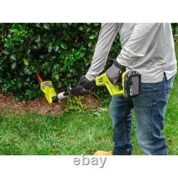 Cordless Pole Hedge Trimmer Extendable 18 V Lithium Ion 18 in Dual Action Blade