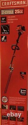 Craftsman HT2200 25cc 2 Cycle 22-in Dual BladeHedge Trimmer New never used