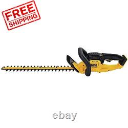 DEWALT 20V MAX Cordless Hedge Trimmer, 22 Inches, Tool Only Black/Yellow