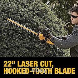 DEWALT 20V MAX Cordless Hedge Trimmer, 22 Inches, Tool Only (DCHT820B)