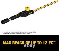 DEWALT 20V MAX Hedge Trimmer, Tool Only (DCPH820B), Battery Powered, Yellow