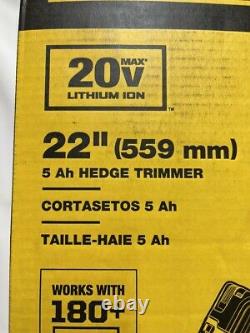 Dewalt 22 In. 20v Max Lithium-ion Cordless Hedge Trimmer (tool Only) (ud8011579)