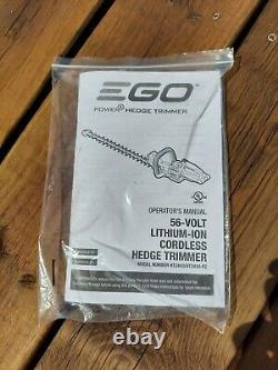 EGO 56V HT2410FC Factory Certified 24 Dual Cordless Hedge Trimmer TOOL ONLY