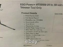 EGO HTX6500 Hedge Trimmer (TOOL ONLY)