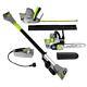 Earthwise Cvp41810 4-in-1 Corded Multi-tool 4.5 Amp Pole Hedge Trimmer/handheld