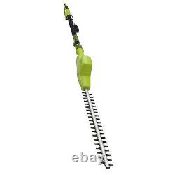 Electric Pole Hedge Trimmer Telescoping Tall Bushes Shrub Cutter Garden Tool 21