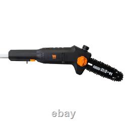 Electric Pole Saw Chainsaw Pruner 8 Inch Telescoping Tree Branch Cutting Tool