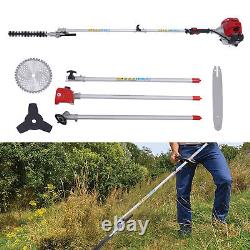 Gas Hedge Trimmer, 2-Stroke Weed Eater Pruner Chainsaw Brush Cutter Garden Tool