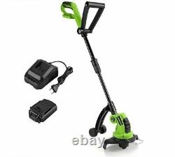 Grass Trimmer Cordless Electric Power Gardening Tools Battery & Charger Included