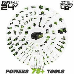 Greenworks 24V 22 Cordless Rotating Handle Hedge Trimmer Tool Only