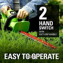 Greenworks 24V 22 in. Hedge Trimmer Rotating Handle Tool Only HT24B05