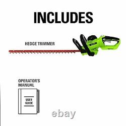 Greenworks 40V 24 Cordless Hedge Trimmer 1 Cutting Capacity Tool Only