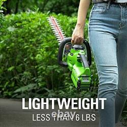 Greenworks 40V 24 Cordless Hedge Trimmer 1 Cutting Capacity Tool Only