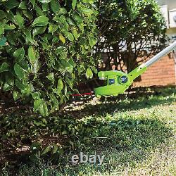 Greenworks 40V 8.5 inch Cordless Pole Saw with Hedge Trimmer Attachment, Tool