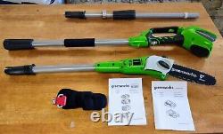 Greenworks 40V 8-inch Cordless Pole Saw with Hedge Trimmer Attachment tool only