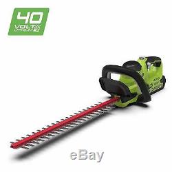 Greenworks 40V Cordless Brushed Hedge Trimmer 24 (61cm) Tool Only