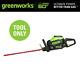Greenworks 60-volt Cordless Hedge Trimmer 26 Inch Dual Action Blades Tool-only