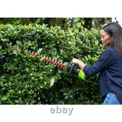Greenworks 60-Volt Cordless Hedge Trimmer 26 inch Dual Action Blades Tool-Only