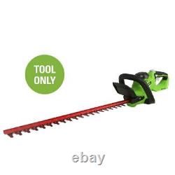 Greenworks Cordless Hedge Trimmer 26-In 60-Volt Battery Brushless (Tool-Only)