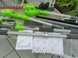 Greenworks Tools 1300607 40V Cordless PolesawithHedger Trimmer 2-in-1 Pole Saw, 40
