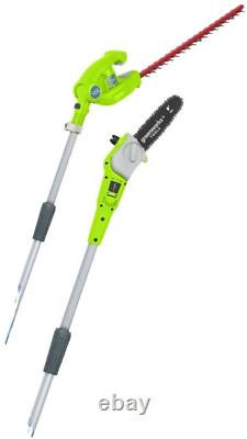 Greenworks Tools G40PSH Cordless Pruner and Telescopic Hedge Trimmer 2-in-1