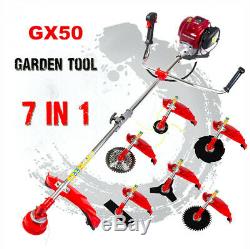 Gx50 brush cutter 7 in 1 pruner hedge trimmer saw chain lawn mower chainsaw tool