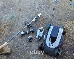 Hart 20v and 40v power tools lot String Trimmer, Mower, Hedge Trimmer, Drill