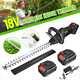 Hedge Trimmer Brushless Cordless Dual Action Saw Cutter Rotating Handle Tool 18v