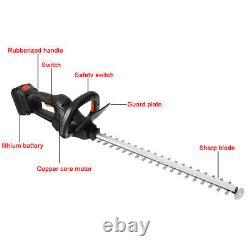 Hedge Trimmer Brushless Cordless Dual Action Saw Cutter Rotating Handle Tool 18V