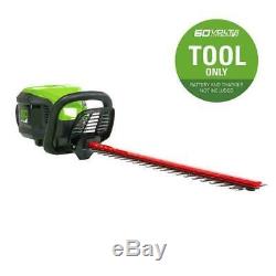 Hedge Trimmer Cordless Electric Dual Outdoor 60-Volt Max 24-in (Bare Tool Only)