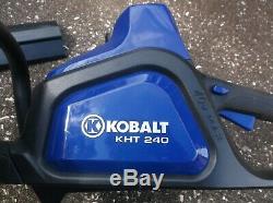 KHT 240 Kobalt 40V Max 24 Dual Cordless Hedge Trimmer-Tool Only-NO B/C-Tested