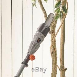 Long Reach Hedge Trimmer Chainsaw 2 in 1 Garden Adjustable Power Tool 10m Cable