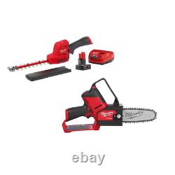M12 FUEL 8 In. 12V Lithium-Ion Brushless Cordless Hedge Trimmer Kit (2-Tool)