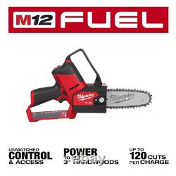 M12 FUEL 8 In. 12V Lithium-Ion Brushless Cordless Hedge Trimmer Kit (2-Tool)