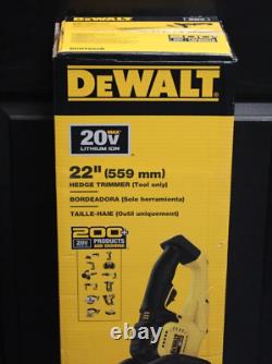 (MA2) DeWalt DCHT820B 20V 22 Hedge Trimmer (Tool Only) NEW