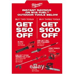 MILWAUKEE M18 FUEL Cordless Hedge Trimmer 18-V Lithium-Ion Brushless (Tool-Only)