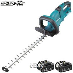 Makita DUH551Z 36V LXT 550mm Hedge Trimmer With 2 x 5.0Ah BL1850 Batteries