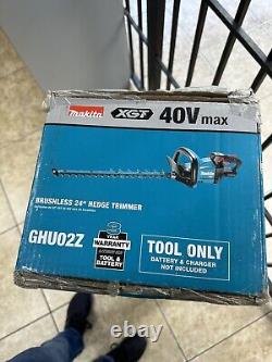 Makita GHU02Z 40V Max XGT BL 24 Hedge Trimmer Tool ONLY NEW OPEN BOX