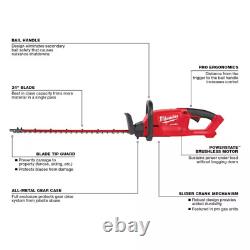 Milwaukee 24 inch 18-Volt Lithium-Ion Brushless Cordless Hedge Trimmer Tool-Only