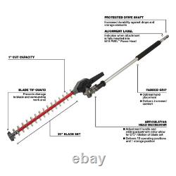 Milwaukee Edger and Hedge Trimmer Attachment 8 in QUIK-LOK Adjustable (2-Tool)