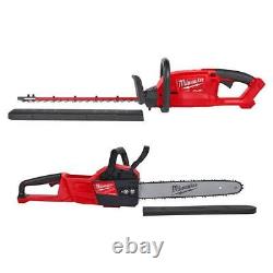 Milwaukee Hedge Trimmer + Chainsaw Combo 18V Antivibration Rechargeable (2-Tool)