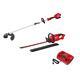 Milwaukee Quik-lok String Trimmer, Hedge Trimmer, Charger Combo Kit Red (3-tool)