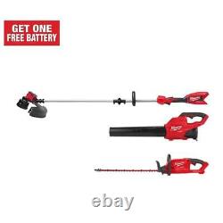 Milwaukee String Trimmer With M18 FUEL Blower And Hedge Trimmer Red (3-Tool)