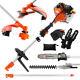 Multi Function 5 In 1 Garden Tool 52cc Brush Cutter, Grass Trimmer, Chainsaw